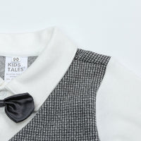 Load image into Gallery viewer, Baby Boys Striped Color-blocking Checked Bow Birthday Party Jumpsuits Wholesale 220114237
