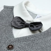 Load image into Gallery viewer, Baby Boys Striped Color-blocking Checked Bow Birthday Party Jumpsuits Wholesale 220114237
