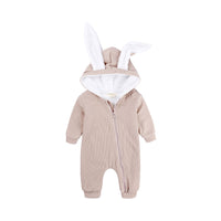 Load image into Gallery viewer, Baby Unisex Solid Color Muslin&amp;Ribbed Jumpsuits Wholesale 220114338
