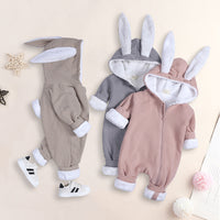 Load image into Gallery viewer, Baby Unisex Solid Color Muslin&amp;Ribbed Jumpsuits Wholesale 220114338
