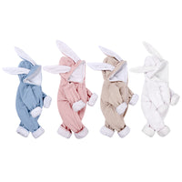 Load image into Gallery viewer, Baby Unisex Solid Color Muslin&amp;Ribbed Jumpsuits Wholesale 220114338
