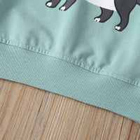 Load image into Gallery viewer, 2 Pieces Set Baby Kid Unisex Cartoon Print Tops And Love heart Pants Wholesale 220114344
