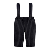 Load image into Gallery viewer, 2 Pieces Set Baby Boys Birthday Party Solid Color Bow Shirts And Striped Jumpsuits Wholesale 2201143642
