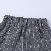 Load image into Gallery viewer, 3 Pieces Set Baby Kid Boys Solid Color Shirts Striped Vests Waistcoats And Pants Wholesale 220114393
