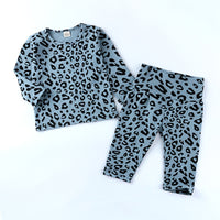 Load image into Gallery viewer, 2 Pieces Set Baby Kid Girls Boys Leopard Tops And Pants Wholesale 220114395
