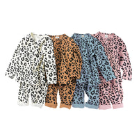 Load image into Gallery viewer, 2 Pieces Set Baby Kid Girls Boys Leopard Tops And Pants Wholesale 220114395

