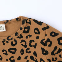 Load image into Gallery viewer, 2 Pieces Set Baby Kid Girls Boys Leopard Tops And Pants Wholesale 220114395
