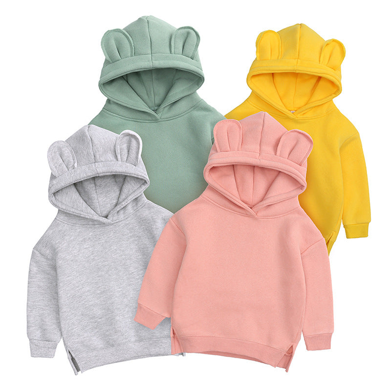 Kid Unisex Solid Color Hoodies&Swearshirts Wholesale 220114418