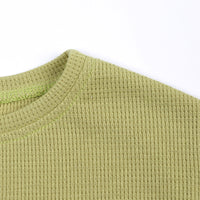 Load image into Gallery viewer, 2 Pieces Set Baby Kid Unisex Solid Color Striped Tops And Pants Wholesale 220114428
