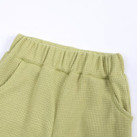 Load image into Gallery viewer, 2 Pieces Set Baby Kid Unisex Solid Color Striped Tops And Pants Wholesale 220114428
