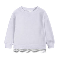 Load image into Gallery viewer, 2 Pieces Set Baby Kid Unisex Solid Color Striped Tops And Pants Wholesale 220114428
