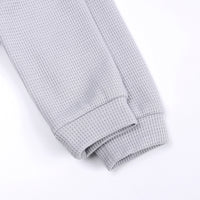 Load image into Gallery viewer, 2 Pieces Set Baby Kid Unisex Solid Color Striped Tops And Pants Wholesale 220114428
