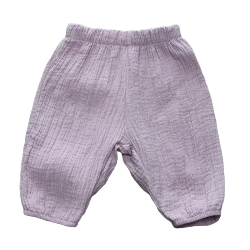 Baby Kid Girls Solid Color Pants Wholesale 22011443