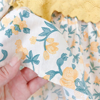 Load image into Gallery viewer, Baby Kid Girls Solid Color Crochet Vests&amp;Waistcoats And Flower Print Dresses Wholesale 220114475
