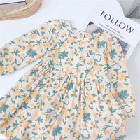 Load image into Gallery viewer, Baby Kid Girls Solid Color Crochet Vests&amp;Waistcoats And Flower Print Dresses Wholesale 220114475
