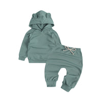 Load image into Gallery viewer, 2 Pieces Set Baby Girls Solid Color Tops And Pants Wholesale 220114506
