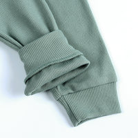 Load image into Gallery viewer, 2 Pieces Set Baby Girls Solid Color Tops And Pants Wholesale 220114506
