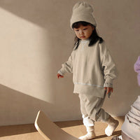 Load image into Gallery viewer, 2 Pieces Set Baby Kid Girls Solid Color Tops And Pants Wholesale 220114508

