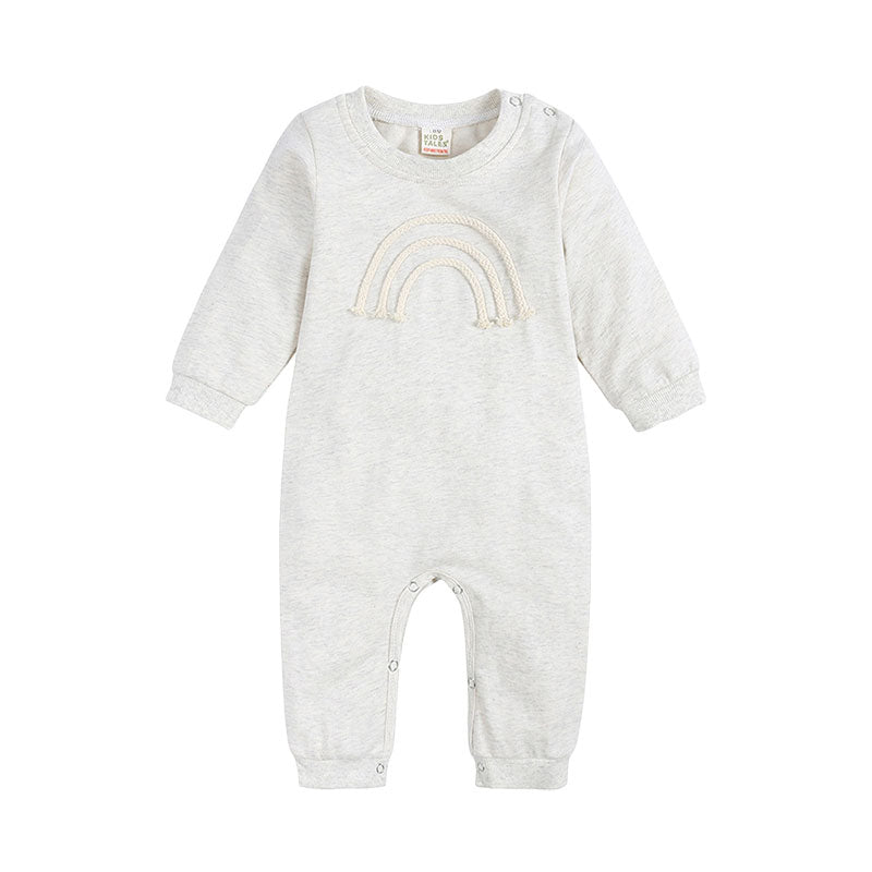 Baby Unisex Embroidered Jumpsuits Wholesale 220114511