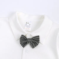 Load image into Gallery viewer, 3 Pieces Set Baby Kid Boys Checked Bow Print Vests&amp;Waistcoats Pants And Solid Color Shirts Wholesale 220114515
