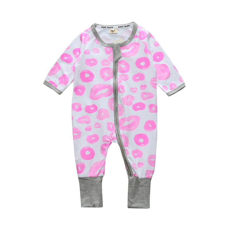 Baby Kid Unisex Flower Star Print Jumpsuits Wholesale 220114532