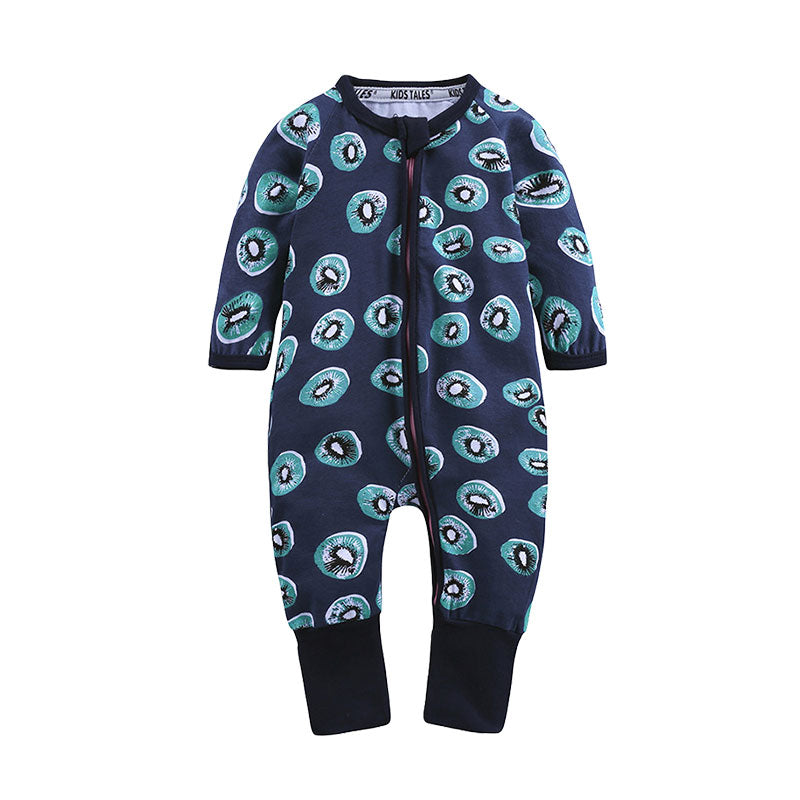 Baby Kid Unisex Flower Star Print Jumpsuits Wholesale 220114532