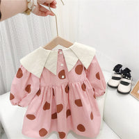Load image into Gallery viewer, Baby Kid Girls Polka dots Dresses Wholesale 220114548
