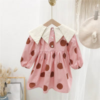 Load image into Gallery viewer, Baby Kid Girls Polka dots Dresses Wholesale 220114548
