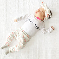 Load image into Gallery viewer, 3 Pieces Set Baby Kid Boys Striped Letters Polka dots Animals Cartoon Print Tops And Pants Sleepwears And Hats Wholesale 22011468
