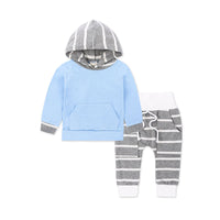 Load image into Gallery viewer, 2 Pieces Set Baby Boys Solid Color Hoodies Swearshirts And Pants Wholesale 22011475
