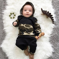 Load image into Gallery viewer, 2 Pieces Set Baby Boys Solid Color Hoodies Swearshirts And Pants Wholesale 22011475
