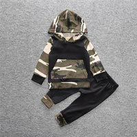 Load image into Gallery viewer, 2 Pieces Set Baby Boys Solid Color Hoodies Swearshirts And Pants Wholesale 22011475
