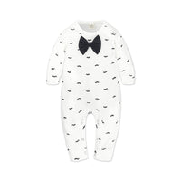 Load image into Gallery viewer, Baby Unisex Bow Print Jumpsuits Wholesale 22011493
