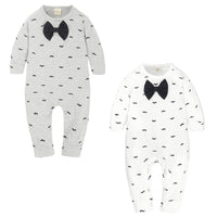 Load image into Gallery viewer, Baby Unisex Bow Print Jumpsuits Wholesale 22011493
