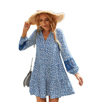 Load image into Gallery viewer, Women Flower Print Dresses Wholesale 220118243
