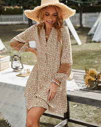 Load image into Gallery viewer, Women Flower Print Dresses Wholesale 220118243
