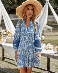 Load image into Gallery viewer, Women Flower Print Dresses Wholesale 220118243
