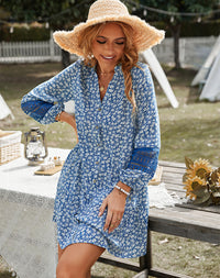 Load image into Gallery viewer, Women Flower Print Dresses Wholesale 220118243
