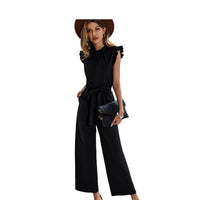 Load image into Gallery viewer, Women Solid Color Ribbon Jumpsuits Wholesale 220118378
