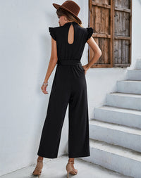 Load image into Gallery viewer, Women Solid Color Ribbon Jumpsuits Wholesale 220118378
