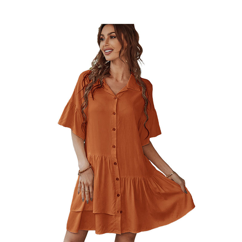 Women Solid Color Dresses Wholesale 220118412