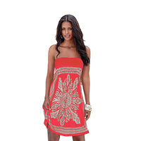 Load image into Gallery viewer, Women Flower Tie Dye Print Dresses Wholesale 008011891
