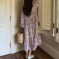 Load image into Gallery viewer, Women Flower Lace Print Dresses Wholesale 22011987
