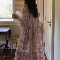 Load image into Gallery viewer, Women Flower Lace Print Dresses Wholesale 22011987
