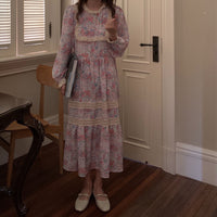 Load image into Gallery viewer, Women Flower Lace Print Dresses Wholesale 22011987
