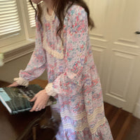 Load image into Gallery viewer, Women Flower Lace Print Dresses Wholesale 22011987
