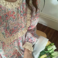 Load image into Gallery viewer, Women Flower Lace Print Dresses Wholesale 22011987
