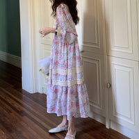 Load image into Gallery viewer, Women Flower Lace Print Dresses Wholesale 22011987
