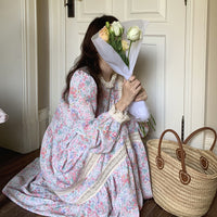 Load image into Gallery viewer, Women Flower Lace Print Dresses Wholesale 22011987
