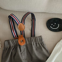 Load image into Gallery viewer, 2 Pieces Set Baby Kid Boys Birthday Party Solid Color Bow Shirts And Checked Pants Wholesale 220122267
